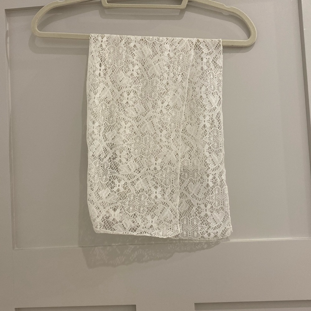 Pink&Violet scarf lace white